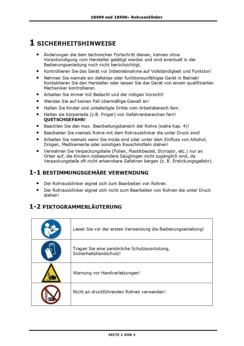 DEMA Rohrausklinker 3/4–1 1/4 Zoll – Rohrausschneider, Ausklinkergerät, Rohrbearbeitungswerkzeug – präzise, robust, effizient – für Handwerk & Bau
