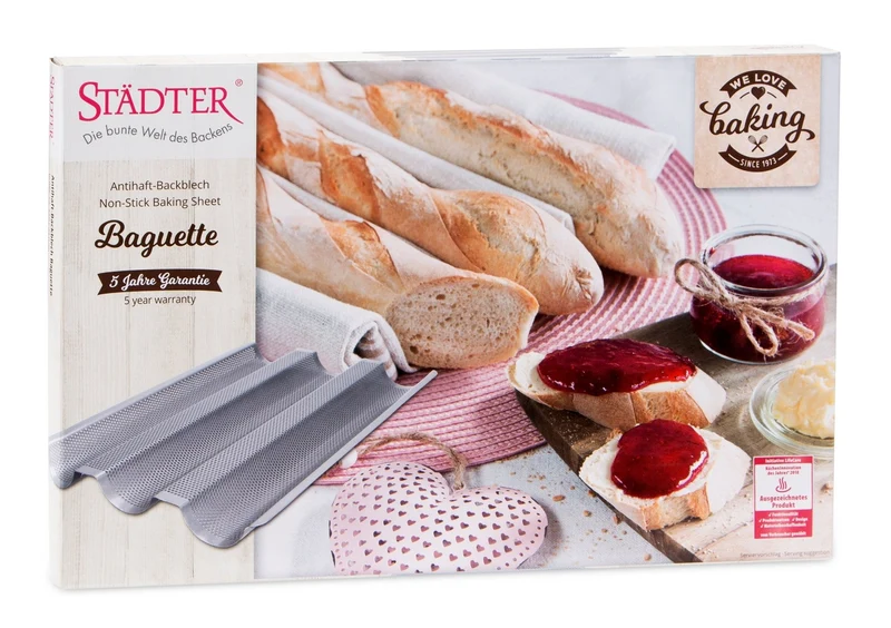 Städter 'we love baking Baguette 37 x 24 cm / H 2,5 cm'