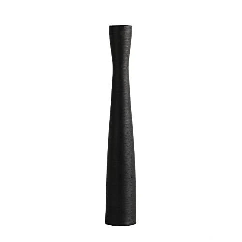 Cutfouwe Schwarz Keramik Vase Groß, Bodenvase 50cm, Deko Vase Schmal Hoch