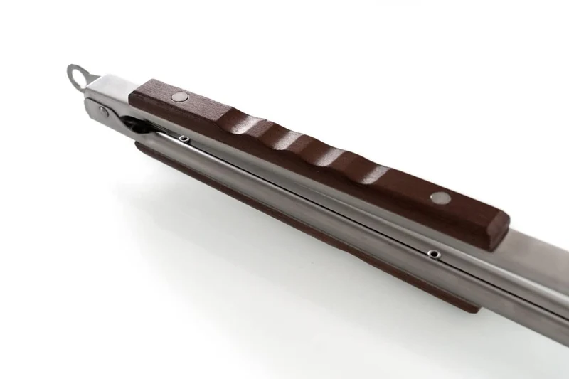 56 cm XXL BBQ Grillzange - extra lang aus Edelstahl | Holz Küchen-Zange Zubehör
