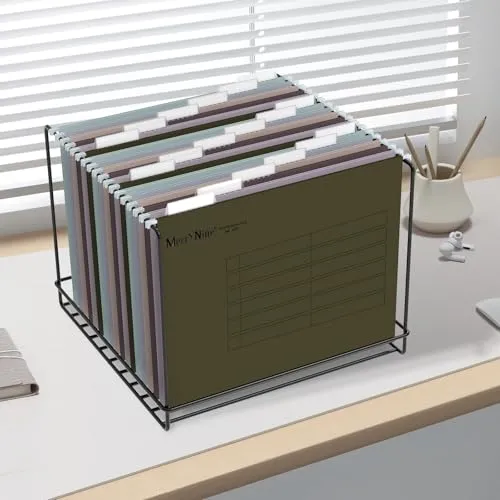 MerryNine A4-Hängemappen, 24 Stück, Aktenschrank, Hängemappen mit Registern und Karteneinsätzen, für Schule, Zuhause, Arbeit, Büro, Organisation (MixedColor6, A4)