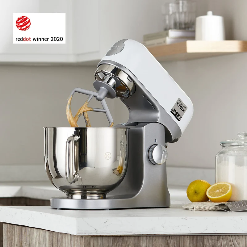 Kenwood KMix - Küchenmaschine 1000W 5L Edelstahl 6 Stufen Weiß