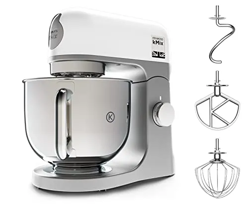 Kenwood KMix - Küchenmaschine 1000W 5L Edelstahl 6 Stufen Weiß