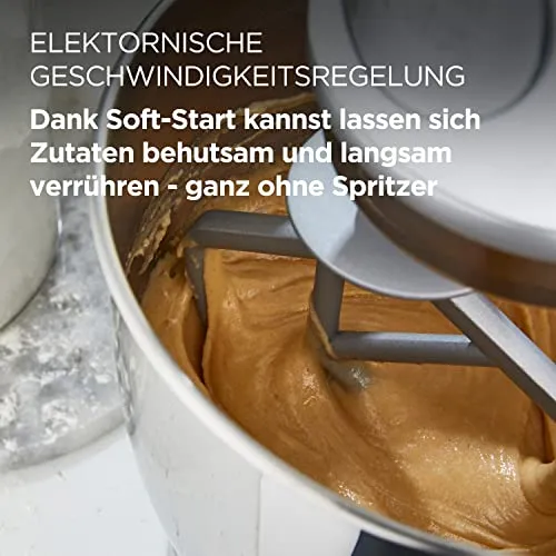 Kenwood KMix - Küchenmaschine 1000W 5L Edelstahl 6 Stufen Weiß