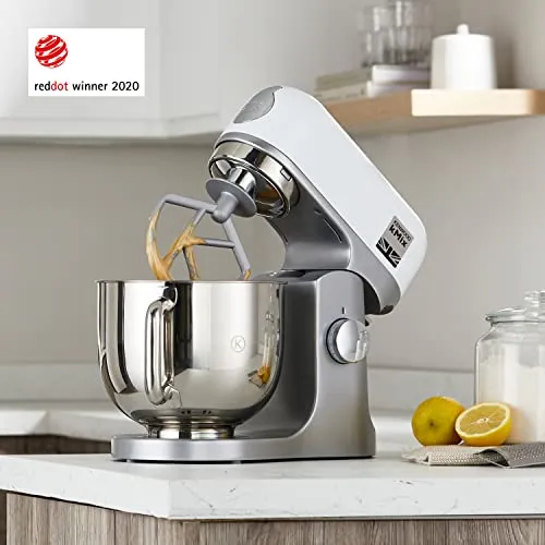 Kenwood KMix - Küchenmaschine 1000W 5L Edelstahl 6 Stufen Weiß