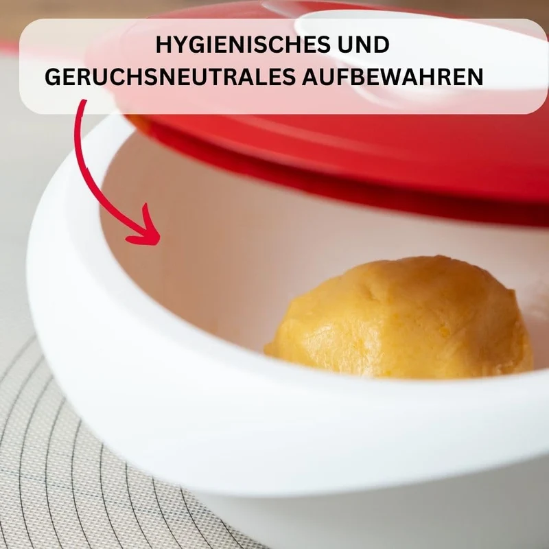 Westmark Rühr-/Backschüssel – 2,5 l, zweigeteilter Deckel, mit Ausgießer