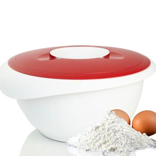 Westmark Rühr-/Backschüssel – 2,5 l, zweigeteilter Deckel, mit Ausgießer