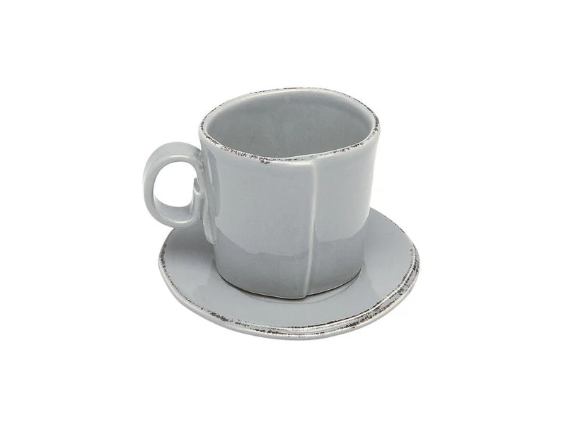 Virginia Casa - Lastra 'Espresso Set Tasse mit Unterteller - ø11cm - grigio'