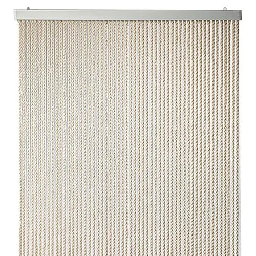 Kobolo Seilvorhang MARITIM 90x195/200cm Türvorhang 90x195/200 cm Beige