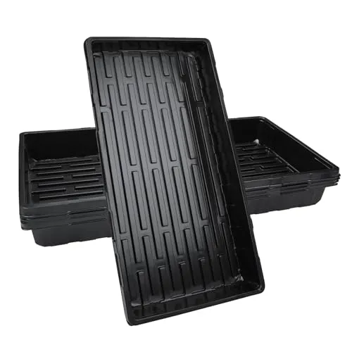 5 Stück Anzuchtplatten Pflanzen Schwarz 54 x 28 cm Anzuchtschalen