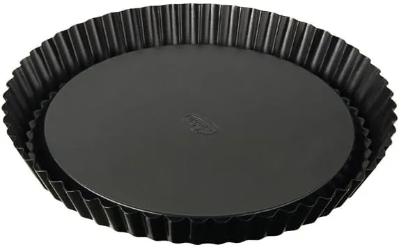 Dr. Oetker Obstkuchenform Ø 28 cm, klassische Backform für köstlichen Tortenboden, Quicheform aus Stahl mit Antihaftbeschichtung, Menge: 1 Stück