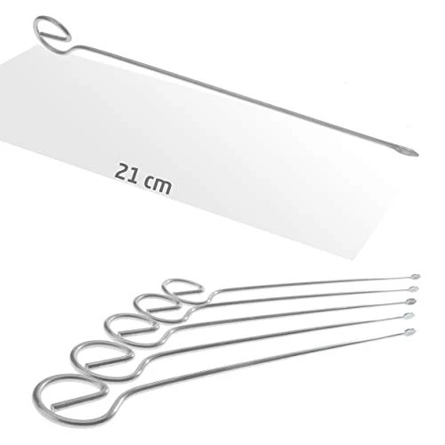 Schaschlikspieße 10er Set, Grillspieße 210 mm