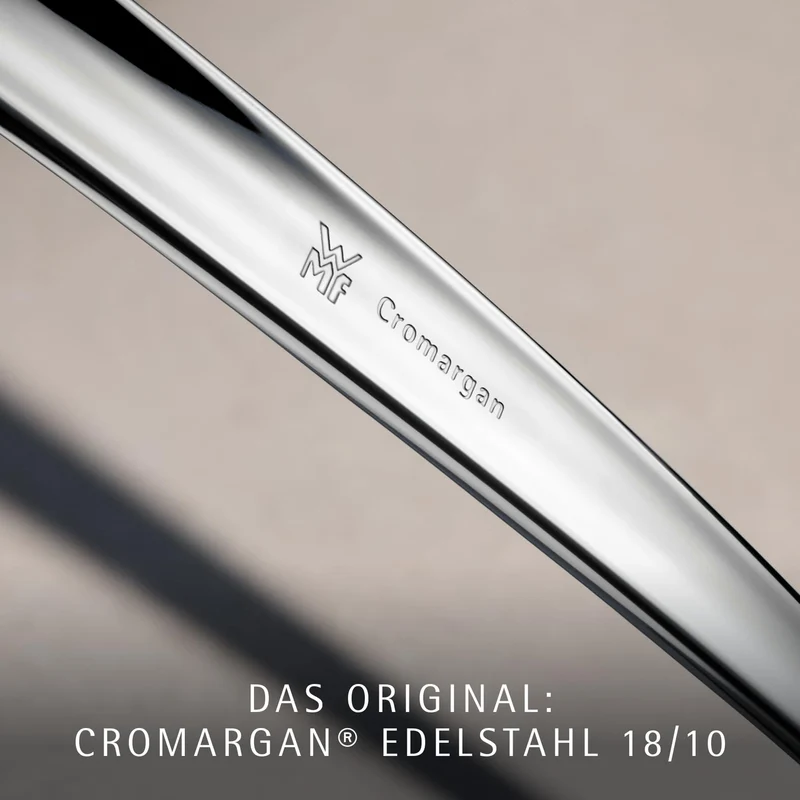 WMF Atria Vorteils Besteck Set 12 Personen, Essbesteck 60 teilig, Monobloc-Messer, Cromargan Edelstahl poliert, spülmaschinenfest