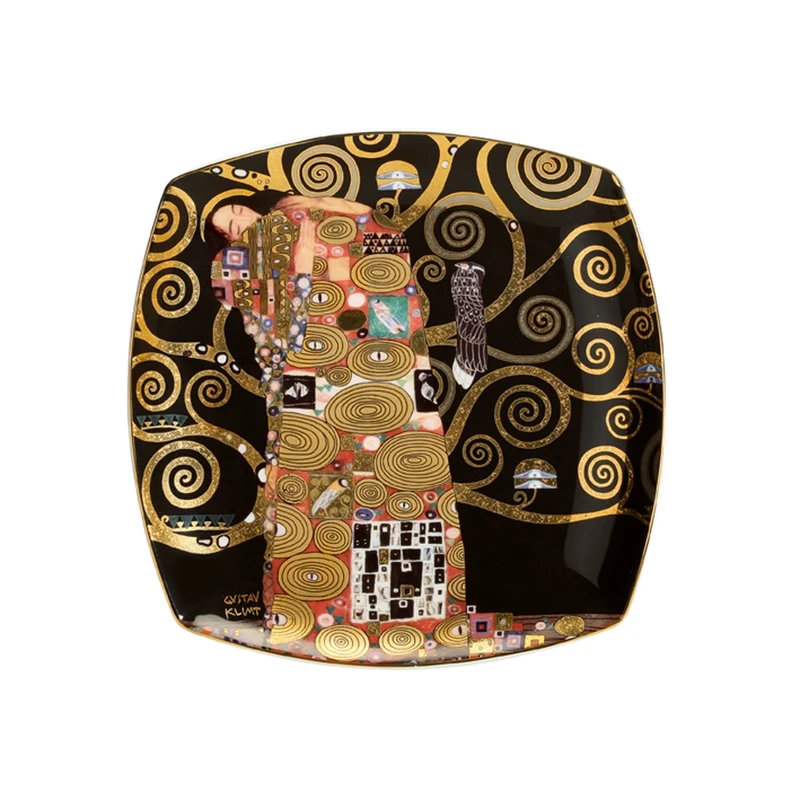Goebel Artis Orbis Gustav Klimt 'Die Erfüllung - Dessertteller'