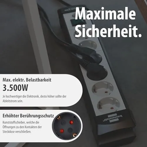 Brennenstuhl Premium-Line Steckdosenleiste 6-Fach, 5m
