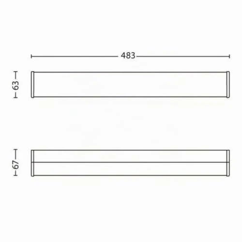 Philips myBathroom LED-Wandleuchte Fit 3-flammig 2,5 W, chrom 340591116