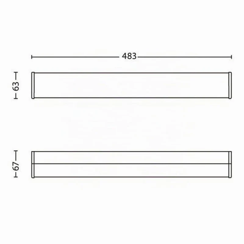 Philips myBathroom LED-Wandleuchte Fit 3-flammig 2,5 W, chrom 340591116