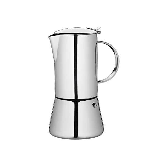 Cilio AIDA Espressokocher 10 Tassen, Edelstahl, induktionsgeeignet