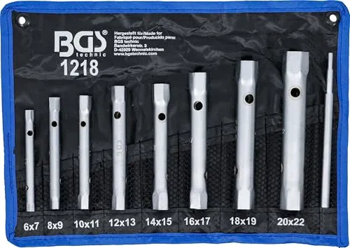BGS 1218 | Rohrsteckschlüssel-Satz | SW 6 x 7-20 x 22 mm | 9-tlg.