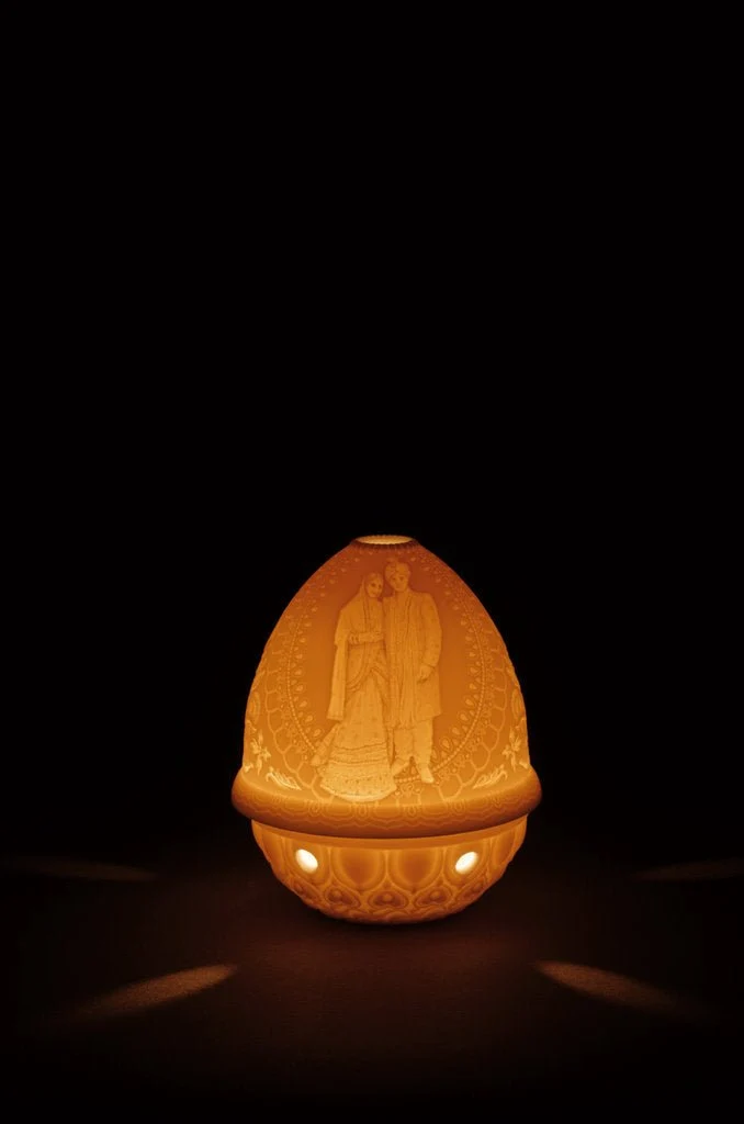 LLADRO® »Lithophane Votive Light - Indian Wedding« 12 cm 01017361