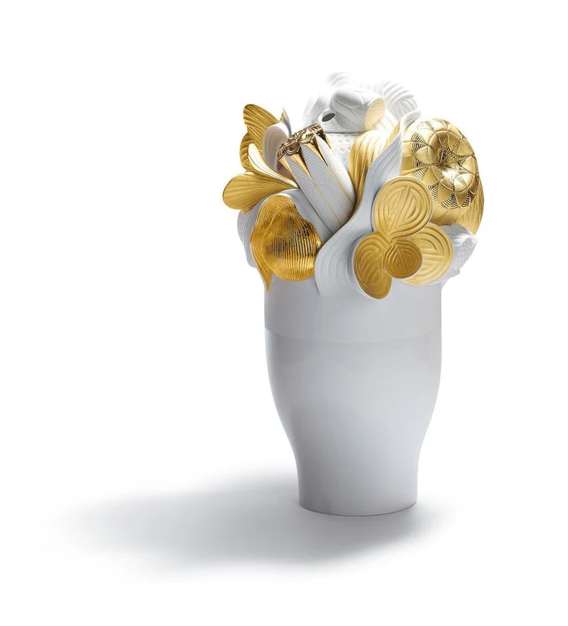 LLADRO® »Naturofantastic Figur »Große Vase (Golden)« 01007903