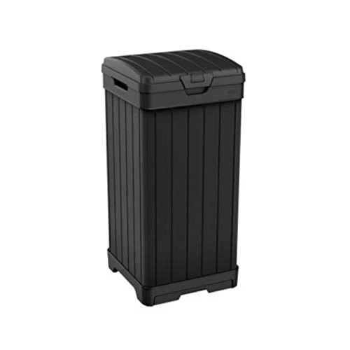 Keter Baltimore Abfallbehälter Mülleimer Kunststoff 125L schwarz 87,4 cm