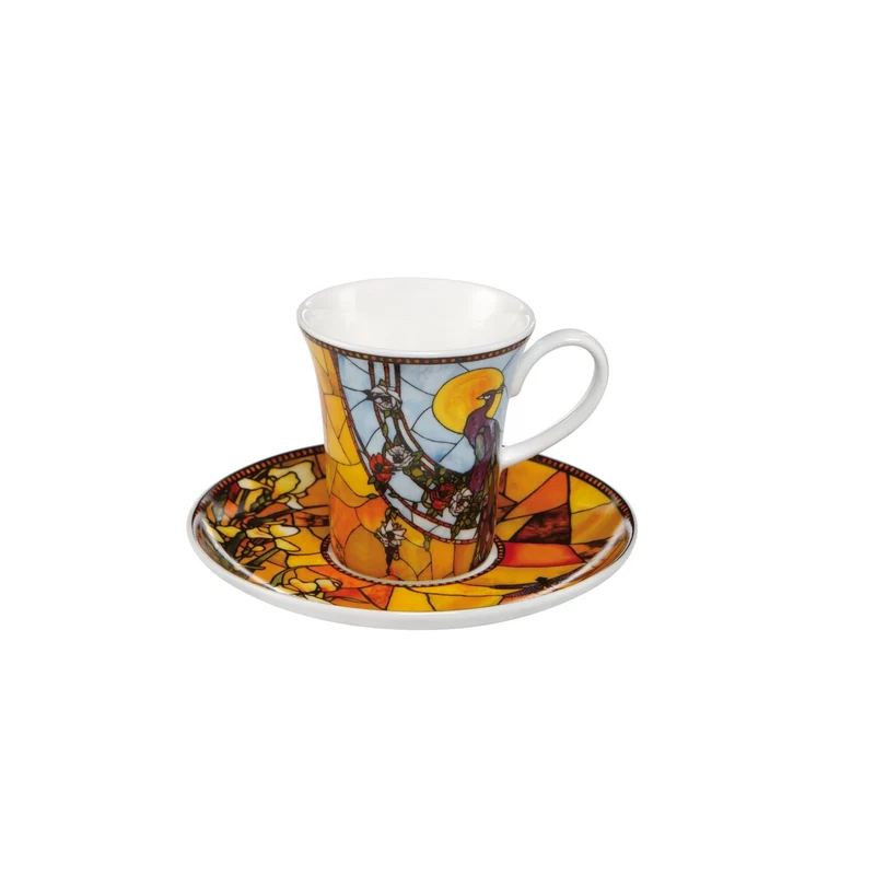 Goebel Artis Orbis Louis Comfort Tiffany 'Pfau - Espressotasse'