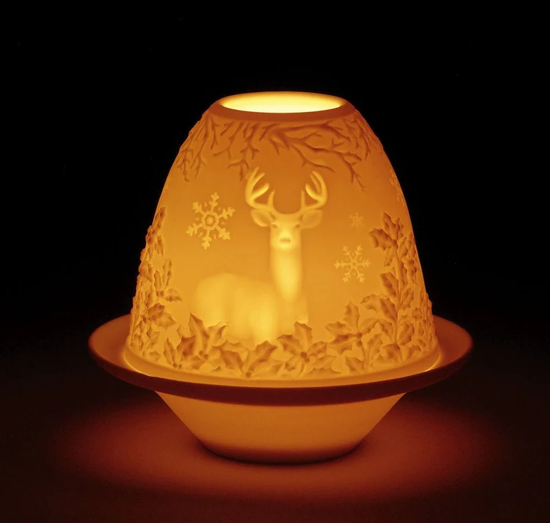 LLADRO® »Lithophanie mit Teller Figur »Hirsche« 01017316