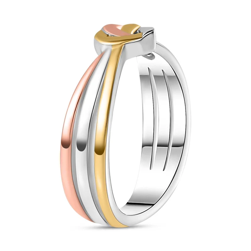 GP Amore Kollektion - Herz Liebesknotten Ring, 925 Silber,