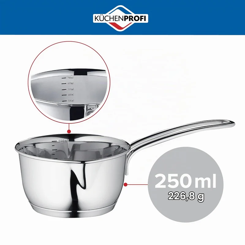 Küchenprofi 23 7000 28 10 Butterpfännchen mit Sandwichboden, Silber
