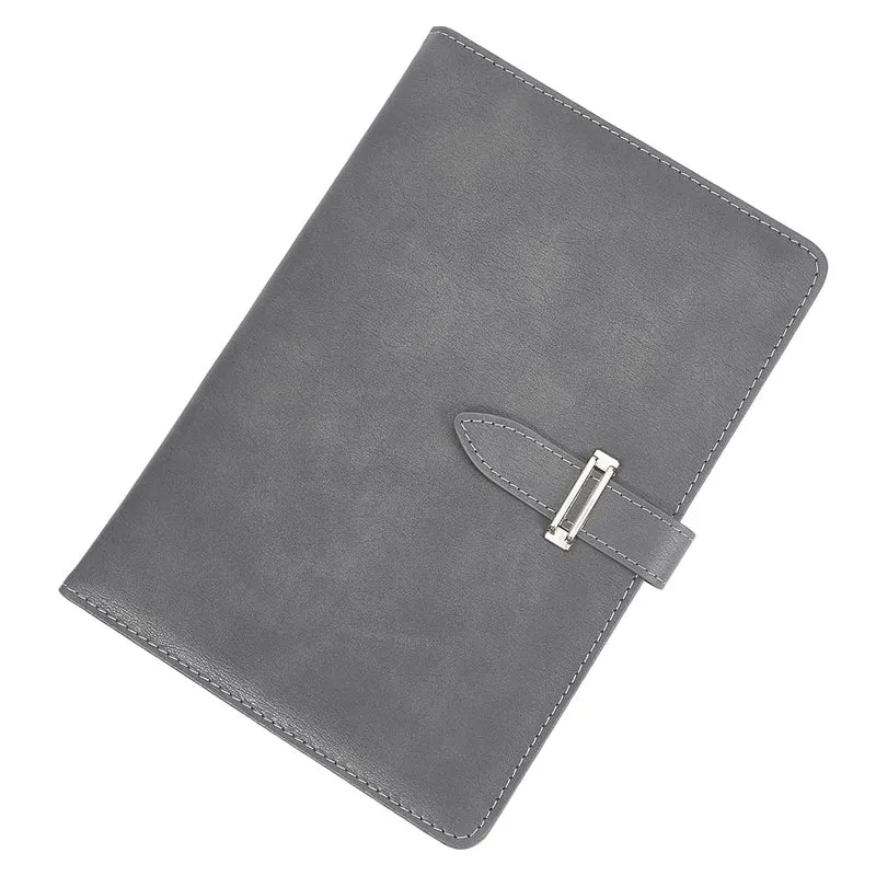 craspire A5 Notizbucheinband Aus Leder Grau Wasserdicht Umschlagordner Nachfüllbares Notizbuch Business Aktentasche Umschlagordner Handgefertigter Tagebucheinband Aus Leder Für Buchliebhaber