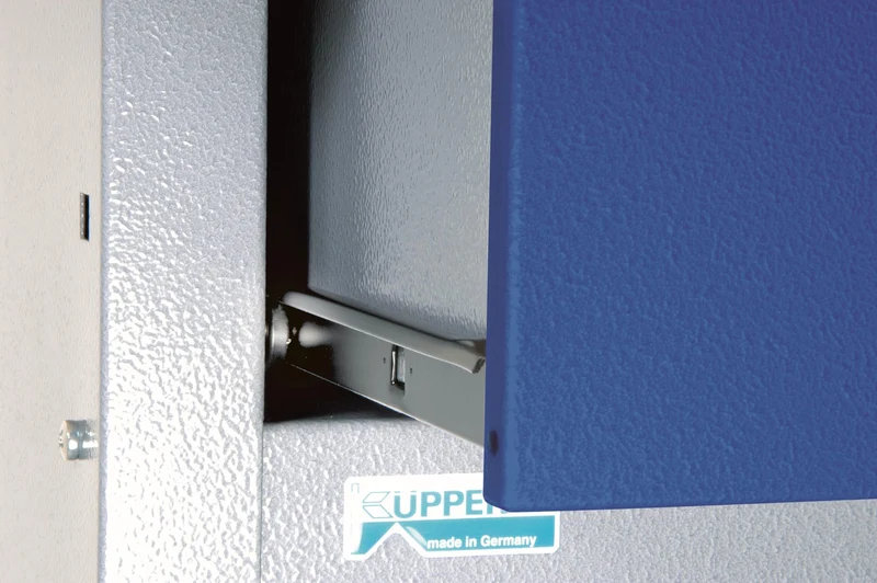 Küpper Werkbankset 70412-7, Breite 240 cm, Farbe: Ultramarinblau, Werkbank, Hängeschrank, Lochwand