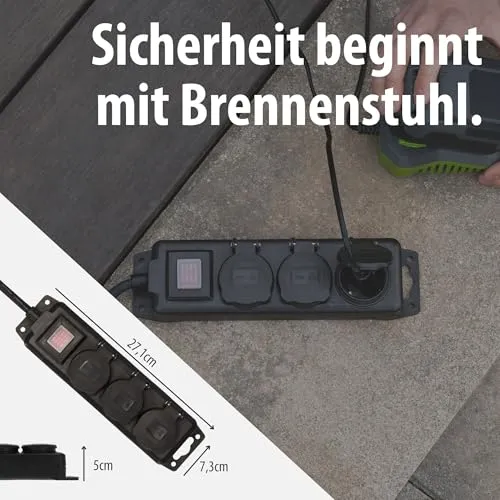 Brennenstuhl Steckdosenverteiler IP44 3-Fach