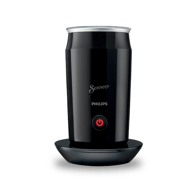 Philips SENSEO® Milk Twister – Milchaufschäumer für heißes und kaltes Milchaufschäumen für 2 Cappucinos, Antihaftbeschichtung, 500 Watt, 0.12 Liter, ‎15.1 x 15.1 x 21.7 cm, schwarz (CA6500/60)