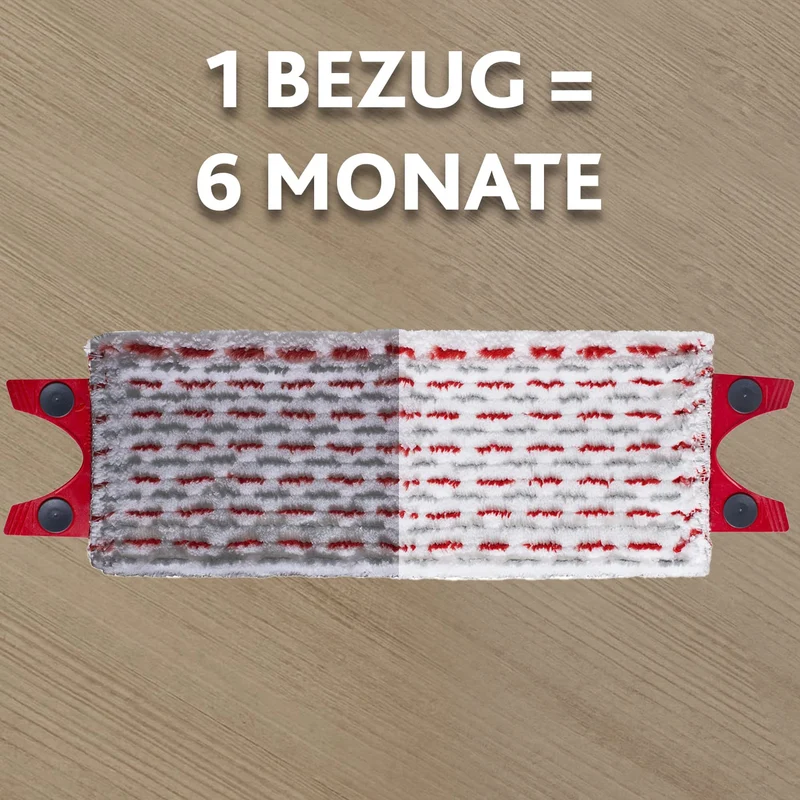 Vileda Ultramax Ersatzbezug für Bodenwischer | Mikrofaser Wischmopp-Bezug für alle Hartböden wie Parkett, Laminat & Fliesen - Waschmaschinengeeignet | 1 Stück