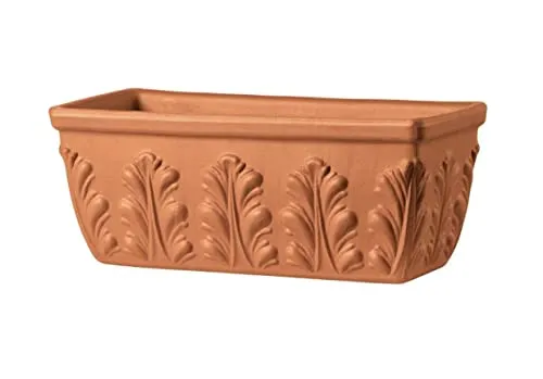 Generisch NEU !! Orig. Italienischer Blumenkasten 42 cm aus Terracotta Balkonkasten Pflanzkasten Blumentopf Pflanzgefäß Terrakotta