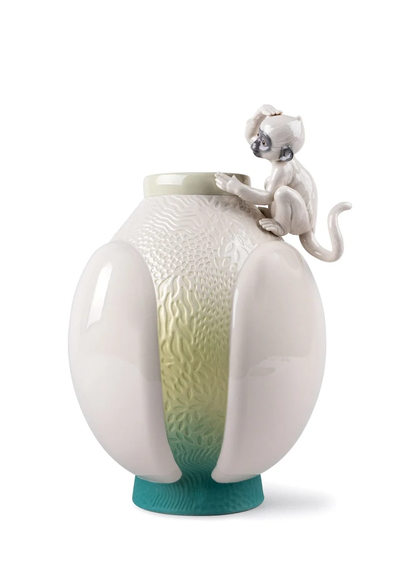 LLADRO® - 'Monkey vase' 2021 01009499
