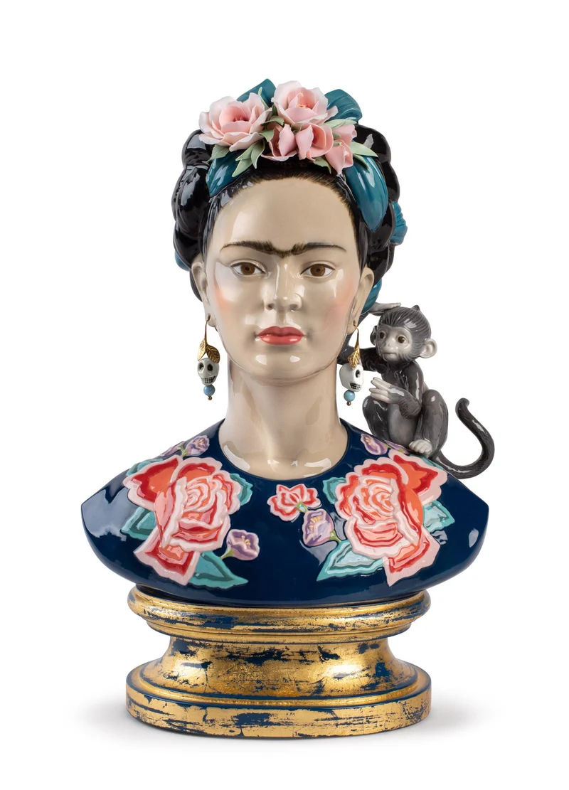LLADRO® - 'Frida Kahlo (blue) - Base included' Limited edition of 250 pieces 2021 01002026