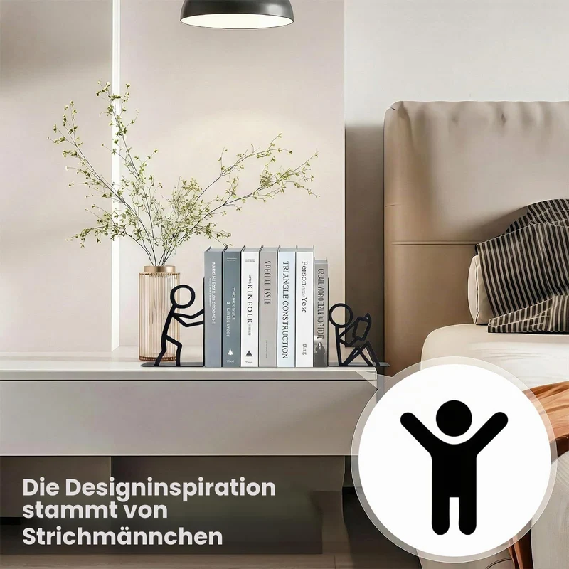 Buchstütze für Regale Dekorative, Süße Buchstützen Metall, Originell für Schwere Bücher, Buchhalter für Büro Schule Zuhause, Schreibtisch Regal Dekoration, Geschenk für Bücherliebhaber