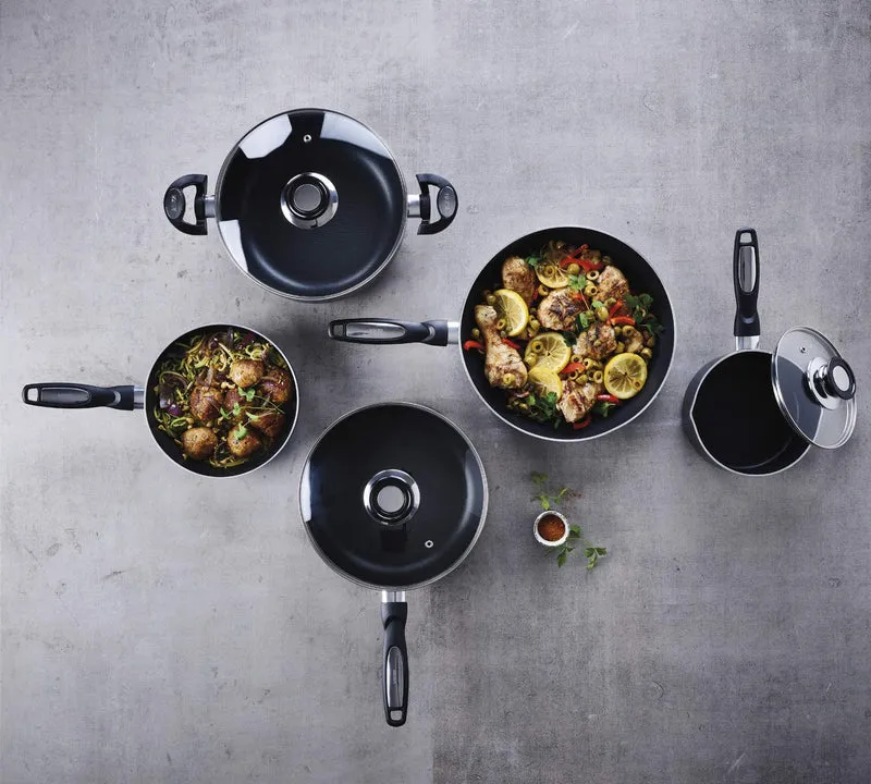 Beka 13078204 Pro Induc Anthrazit Mini Wok Pfanne, Aluminium beschichtet innen, 20 cm