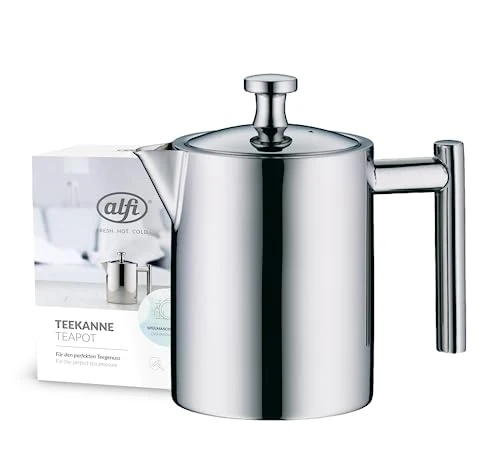 alfi TEA POT II Teekanne 0,60 l, Edelstahl, mit Siebeinsatz