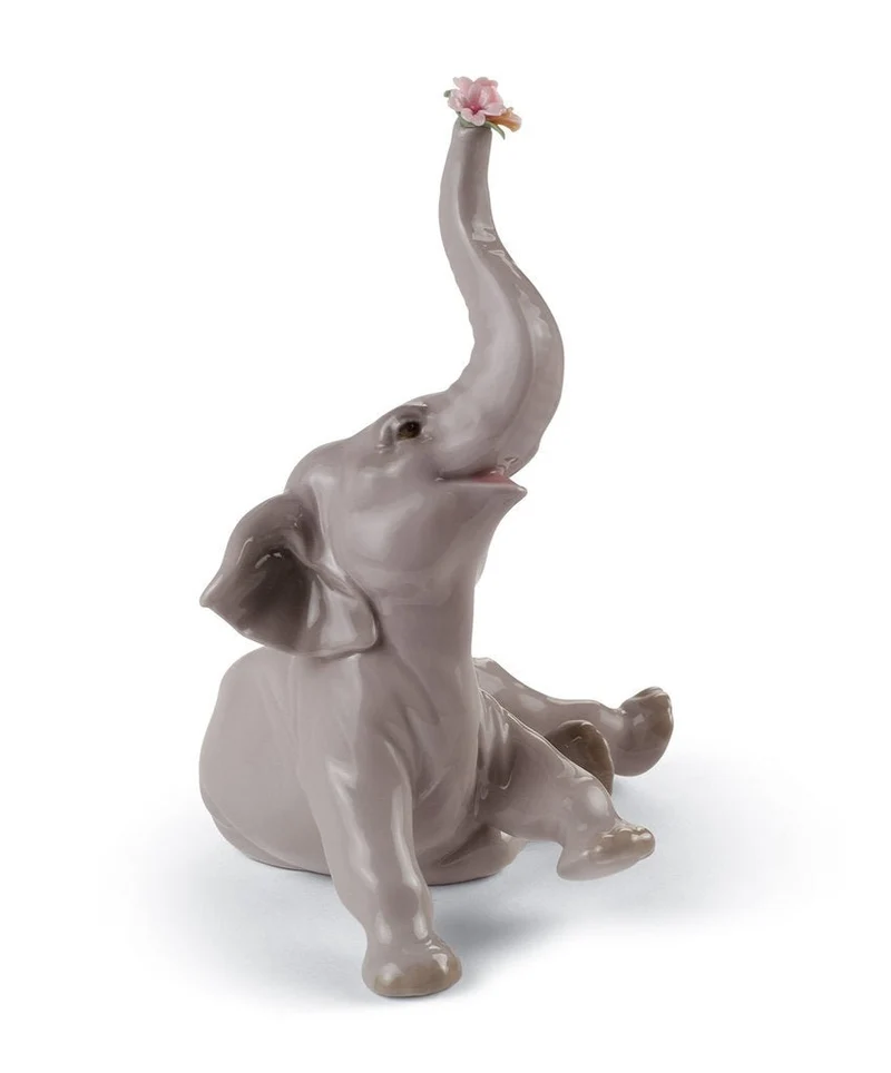 LLADRO® Figur »Babyelefant mit Rosa Blume« 01008491