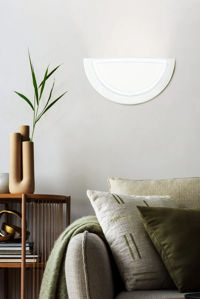 EGLO Wandlampe Planet 1, Wandleuchte halbrund mit E27 Fassung