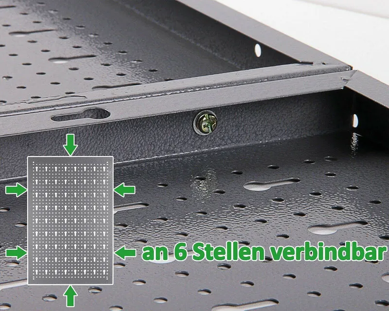 Ondis24 Werkzeugwand Metall 119,5 x 59 cm Grau – 3-teilige Lochwand mit 22-teiligem Hakenset – Wandhalterung für Werkzeuge, Bohrer, Schraubendreher & Zangen – Ordnungssystem für Werkstatt & Garage