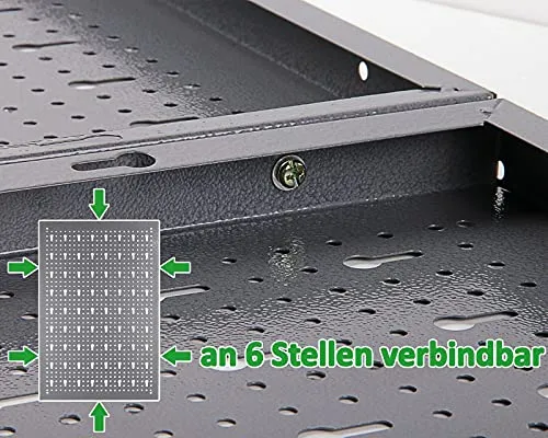 Ondis24 Werkzeugwand Metall 119,5 x 59 cm Grau – 3-teilige Lochwand mit 22-teiligem Hakenset – Wandhalterung für Werkzeuge, Bohrer, Schraubendreher & Zangen – Ordnungssystem für Werkstatt & Garage