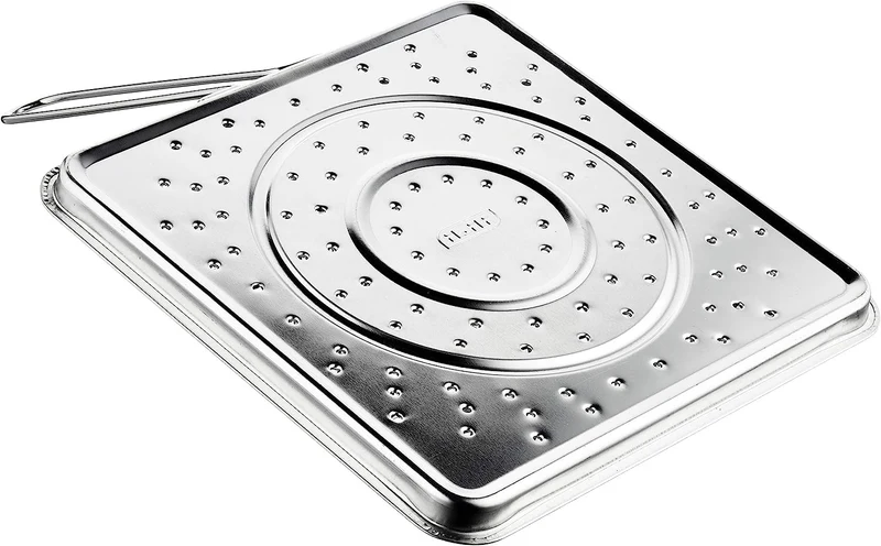 Ibili Toaster für Gasherd, verzinntes Eisen, 20 x 20 cm, Silber/Schwarz