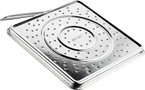Ibili Toaster für Gasherd, verzinntes Eisen, 20 x 20 cm, Silber/Schwarz