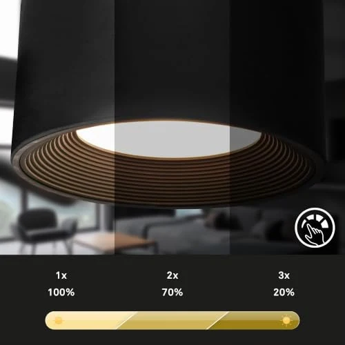 BRILONER - LED Schreibtischlampe mit Akku, magnetisch abnehmbar, 360 Grad drehbar, dimmbar, CCT, Leselampe kabellos, Klemmlampe, Klemmleuchte, Nachttischlampe, Leselicht Kinder, 44 cm hoch, Schwarz