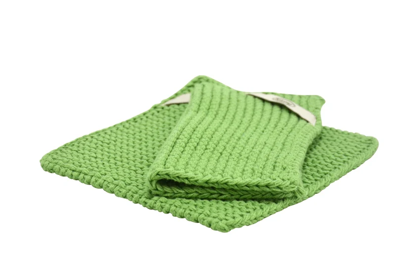 Solwang '2 Stück gestrickte Topflappen' Dusty green