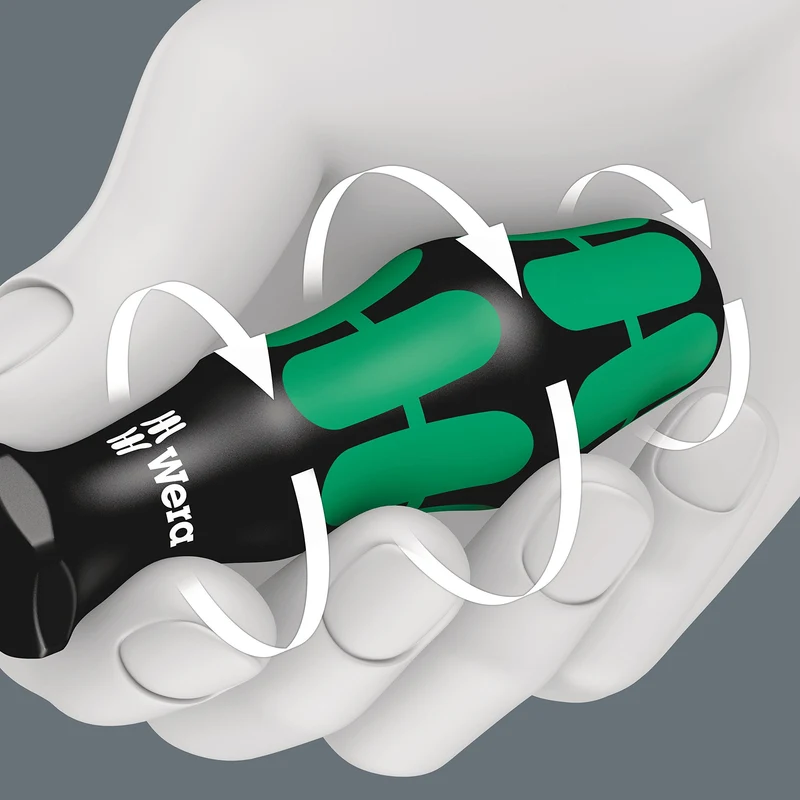 Wera 335/350/355/6 Schraubendrehersatz Kraftform Plus Lasertip + Rack, 6-teilig, 05105622001